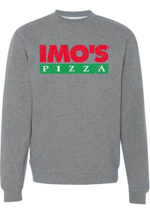 Rally Imos Mens Grey Prime Logo Long Sleeve Crew Sweatshirt