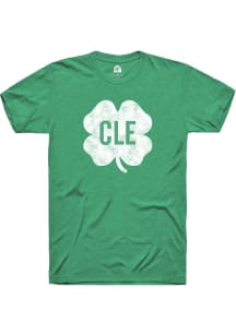 Rally Cleveland Green Shamrock Short Sleeve Fashion T Shirt