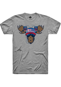 Rally Bullwinkles Grey Moose Drinking Hat Short Sleeve Fashion T Shirt