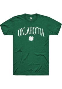 Rally Oklahoma Green Shamrock Short Sleeve Fashion T Shirt
