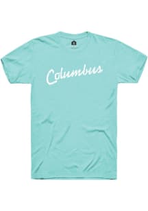 Rally Columbus Green RH Script Short Sleeve T Shirt