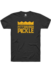 Rally Pittsburgh Pickle Black Prime Logo Short Sleeve Fashion T Shirt
