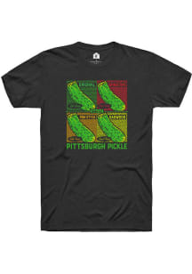 Rally Pittsburgh Pickle Black Pickle Pop Art Short Sleeve Fashion T Shirt