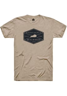 Rally Kentucky Tan Bourbon Label Short Sleeve Fashion T Shirt