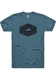 Rally Kentucky Teal Bourbon Label Short Sleeve Fashion T Shirt