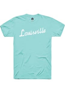 Rally Louisville Green RH Script Short Sleeve T Shirt