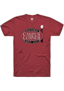 Rally Norman Crimson Campus Corner Sign Short Sleeve T Shirt
