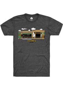 Rally The Fieldhouse Charcoal Fieldhouse Building Short Sleeve Fashion T Shirt