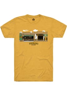Rally The Fieldhouse Gold Fieldhouse Building Short Sleeve Fashion T Shirt