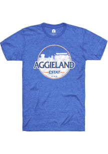 Rally College Station Natural City Circle Short Sleeve Fashion T Shirt