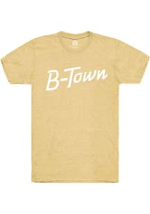 Rally Bloomington Yellow RH Script Short Sleeve T Shirt