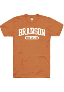 Rally Branson Burnt Orange Arch Wordmark Short Sleeve T Shirt