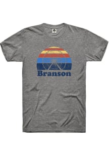 Rally Branson Graphite Sunset Ferris Wheel Short Sleeve Fashion T Shirt