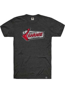 Rally Smitty's Garage Black Garage Logo Short Sleeve Fashion T Shirt