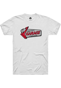 Rally Smitty's Garage White Garage Logo Short Sleeve Fashion T Shirt