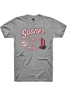 Rally Louie's Grill Graphite Louies Sooner State of Mind Short Sleeve Fashion T Shirt