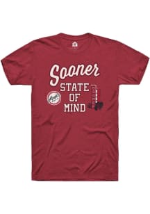 Rally Louie's Grill Crimson Louies Sooner State of Mind Short Sleeve T Shirt