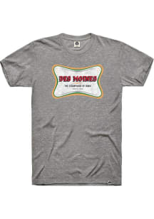 Rally Des Moines Grey Champagne Short Sleeve Fashion T Shirt