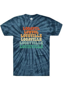 Rally Louisville Navy Blue Pronounciation Short Sleeve T Shirt