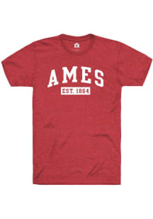 Rally Ames Red EST 1864 Short Sleeve Fashion T Shirt