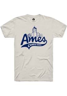 Rally Ames Oatmeal Campus Town Short Sleeve Fashion T Shirt