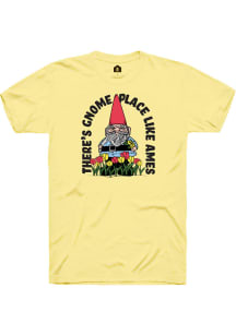 Rally Ames Yellow Gnome Place Like Short Sleeve Fashion T Shirt