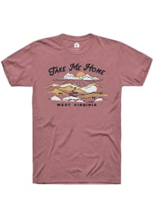 Rally West Virginia Pink Take Me Home Short Sleeve T Shirt