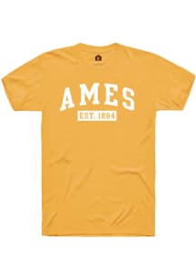Rally Ames Yellow EST 1864 Short Sleeve Fashion T Shirt