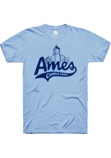 Rally Ames Blue Campus Town Short Sleeve Fashion T Shirt