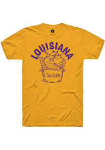 Rally Louisiana Gold Cest Si Bon Lobster Short Sleeve Fashion T Shirt