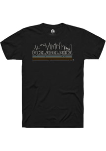 Rally Philadelphia Black Hyper Local Skyline Short Sleeve Fashion T Shirt
