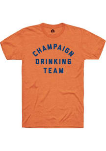 Rally Champaign Orange Drinking Team Short Sleeve Fashion T Shirt