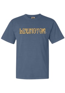 Rally Lexington Aqua Floral Wordmark Short Sleeve Fashion T Shirt