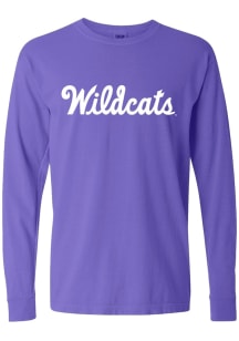 Rally K-State Wildcats Purple Arch stack Long Sleeve T Shirt