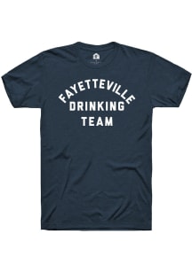 Rally Fayetteville Navy Blue Drinking Team Short Sleeve Fashion T Shirt