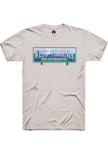 Rally West Virginia Oatmeal Wild and Wonderful Short Sleeve Fashion T Shirt