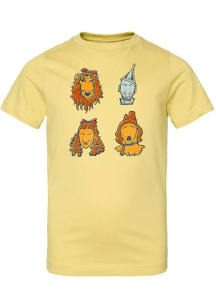 Rally Wizard of Oz Youth Yellow Heroes of Oz Short Sleeve T-Shirt