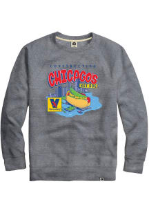 Rally Vienna Beef Mens Grey Vienna Beef Long Sleeve Crew Sweatshirt