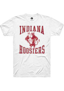 Rally Indiana Hoosiers White Vault bull Short Sleeve T Shirt