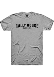 Rally Rally House Mens Grey Employee Tees Long Sleeve Crew Sweatshirt