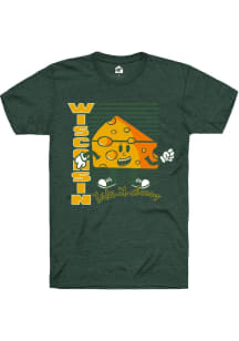 Rally Wisconsin Green Take It Cheesy Short Sleeve Fashion T Shirt