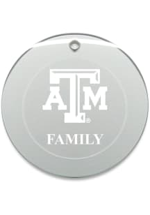 Texas A&M Aggies Family Round Ornament - White
