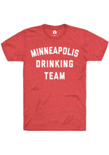 Rally Minneapolis Red Drinking Team Short Sleeve Fashion T Shirt