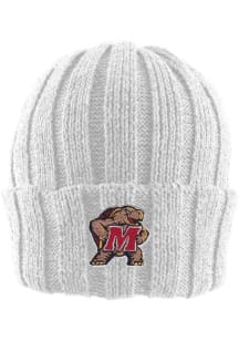 LogoFit Maryland Terrapins White Watchman Womens Knit Hat