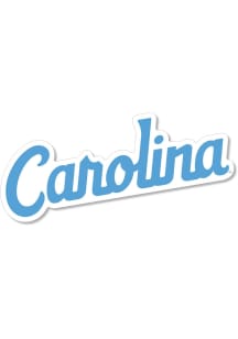 North Carolina Tar Heels Script Auto Decal - Light Blue