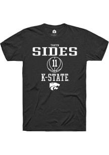 Taryn Sides  K-State Wildcats Black Rally NIL Sport Icon Short Sleeve T Shirt
