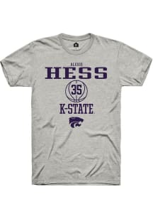 Alexis Hess  K-State Wildcats Ash Rally NIL Sport Icon Short Sleeve T Shirt