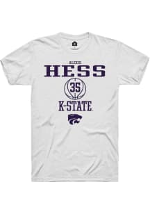 Alexis Hess  K-State Wildcats White Rally NIL Sport Icon Short Sleeve T Shirt