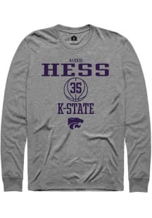 Alexis Hess  K-State Wildcats Graphite Rally NIL Sport Icon Long Sleeve T Shirt