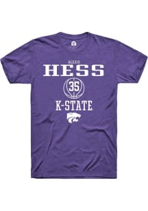 Alexis Hess  K-State Wildcats Purple Rally NIL Sport Icon Short Sleeve T Shirt